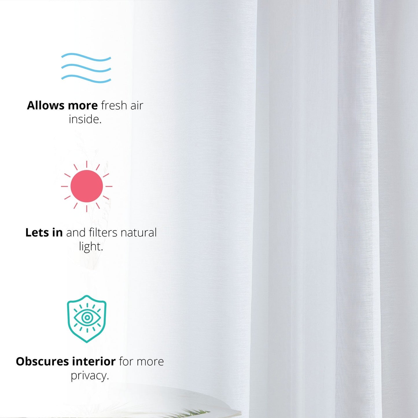 Victoria Semi-Sheer Grommet Curtain Panels
