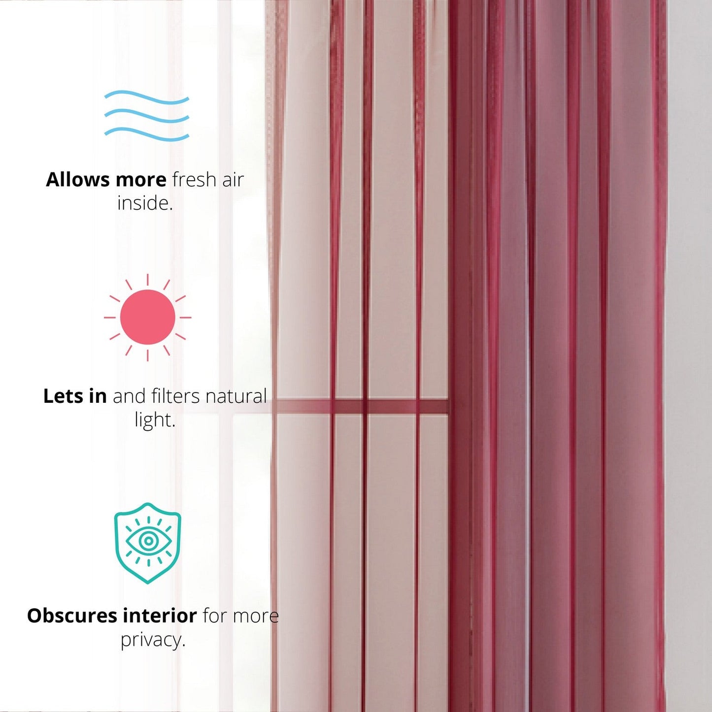 Lucento Sheer Voile Rod Pocket Curtain Panels