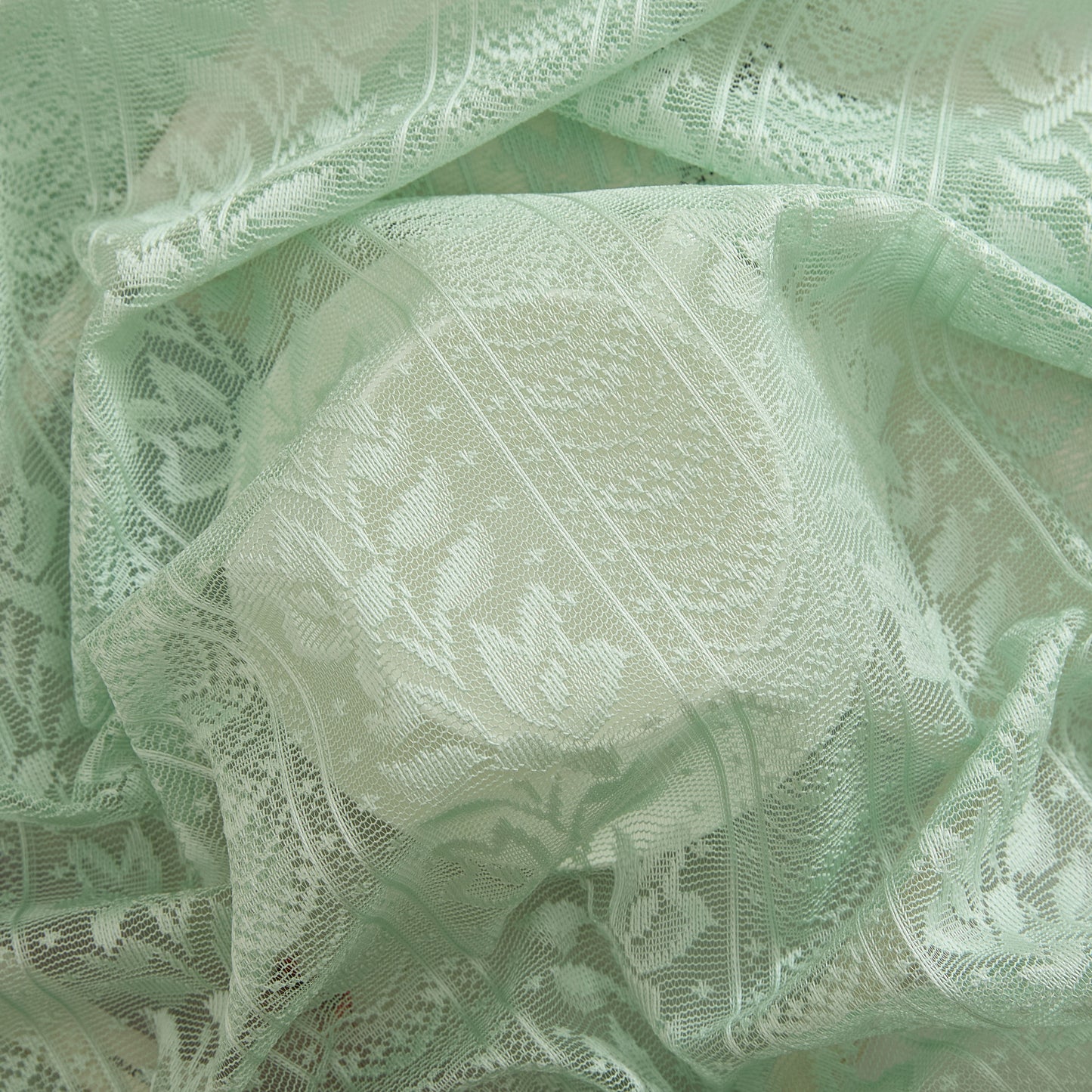 Sophia Floral Sheer Rod Pocket Lace Tiers