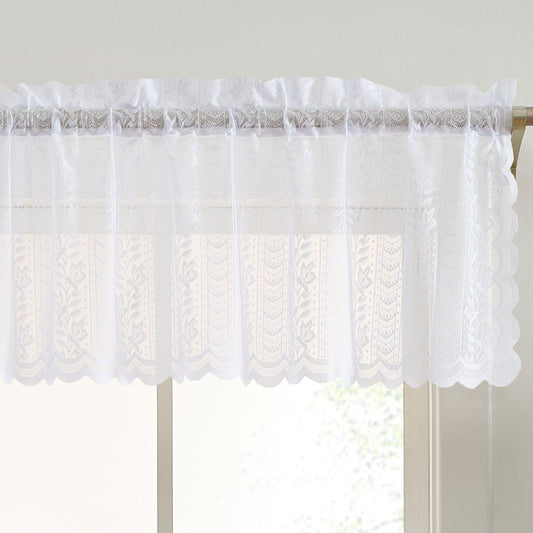 Sophia Floral Sheer Rod Pocket Valance