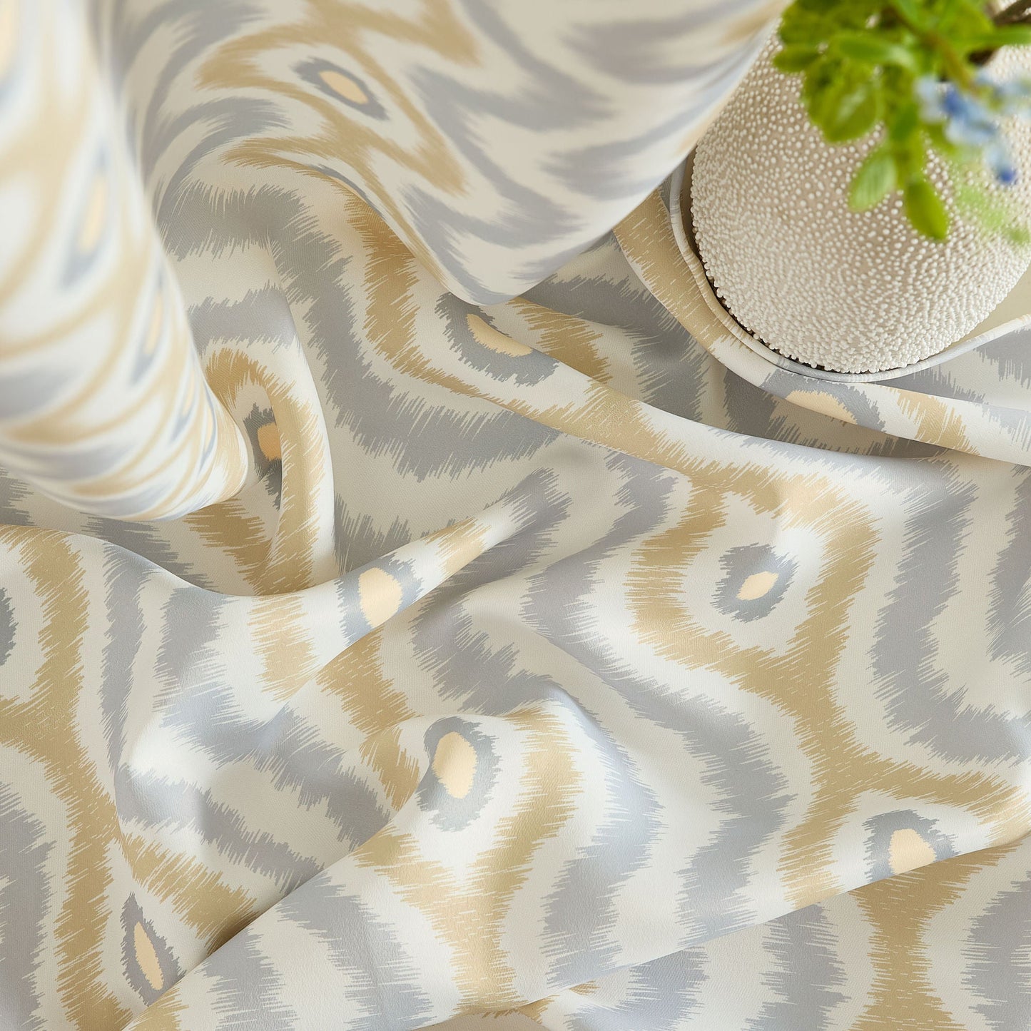 Tanner Ogee Boho Geometric Damask Grommet Room Darkening Window Curtains - Pair