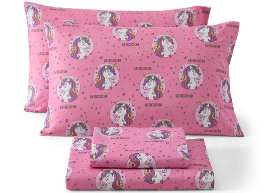 Unicorn Girls Kids Bed Sheets