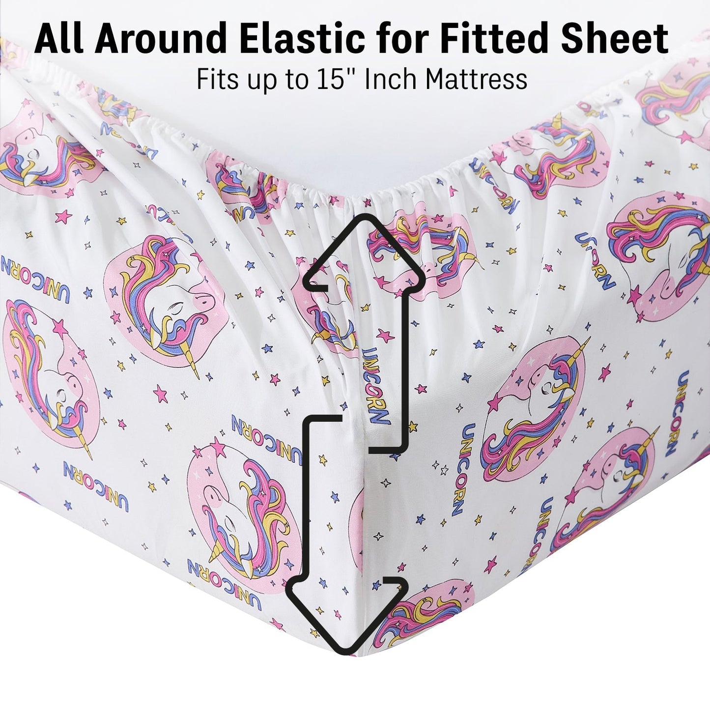 Unicorn Girls Kids Bed Sheets