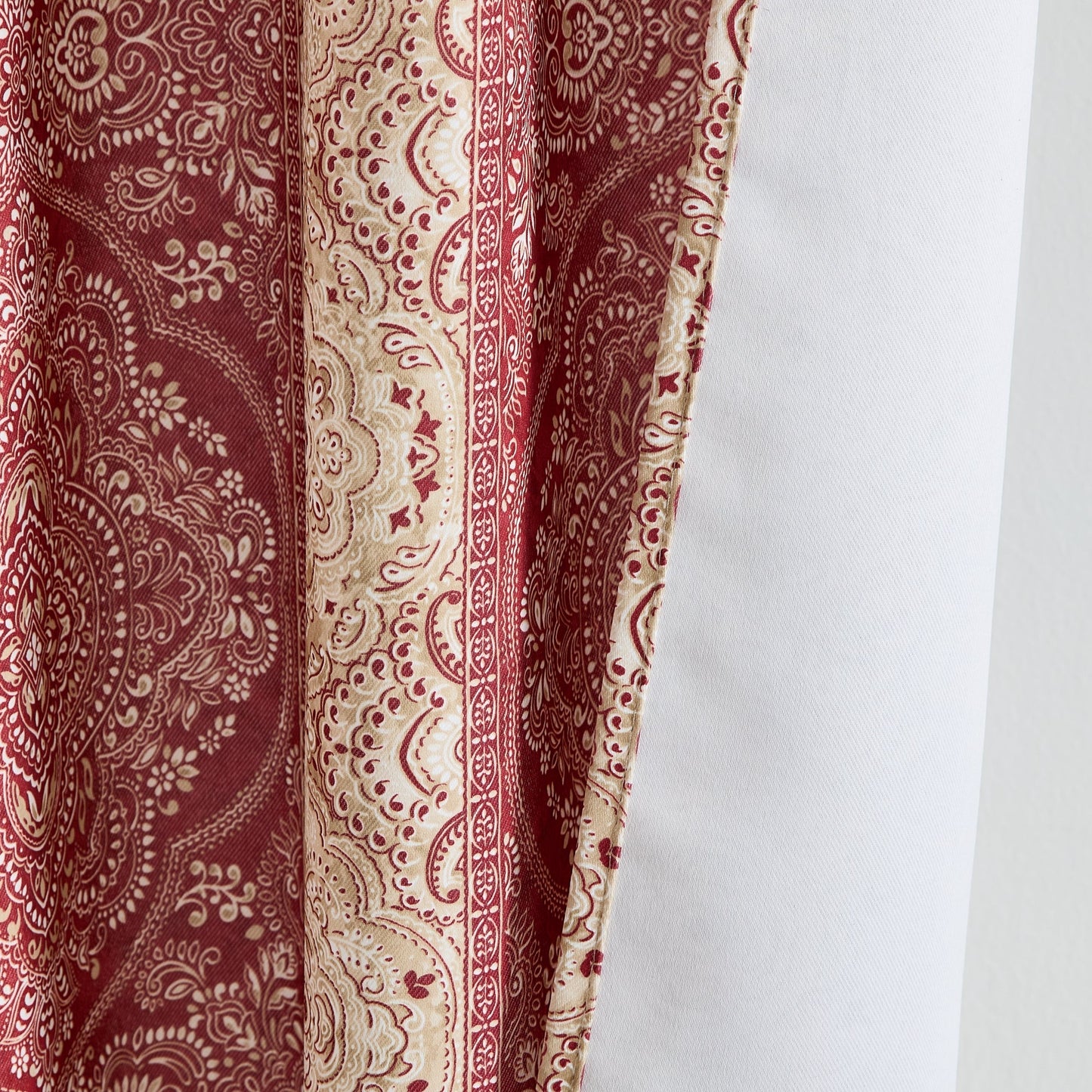 William Boho Damask Striped Room Darkening Curtains - Set of 2