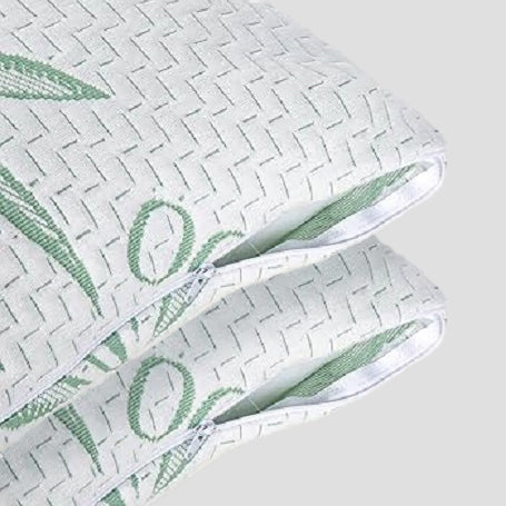 Funda Protectora de Viscosa Ultrasuave para Almohada con Cremallera Impermeable – Duradera y Resistente a la Humedad (Paquete de 2) (Caja a Granel de 24 Unidades)