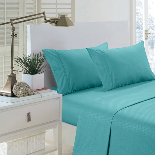 1800 Series Embossed Sheets – Deep Pocket Soft & Breathable Bed Set