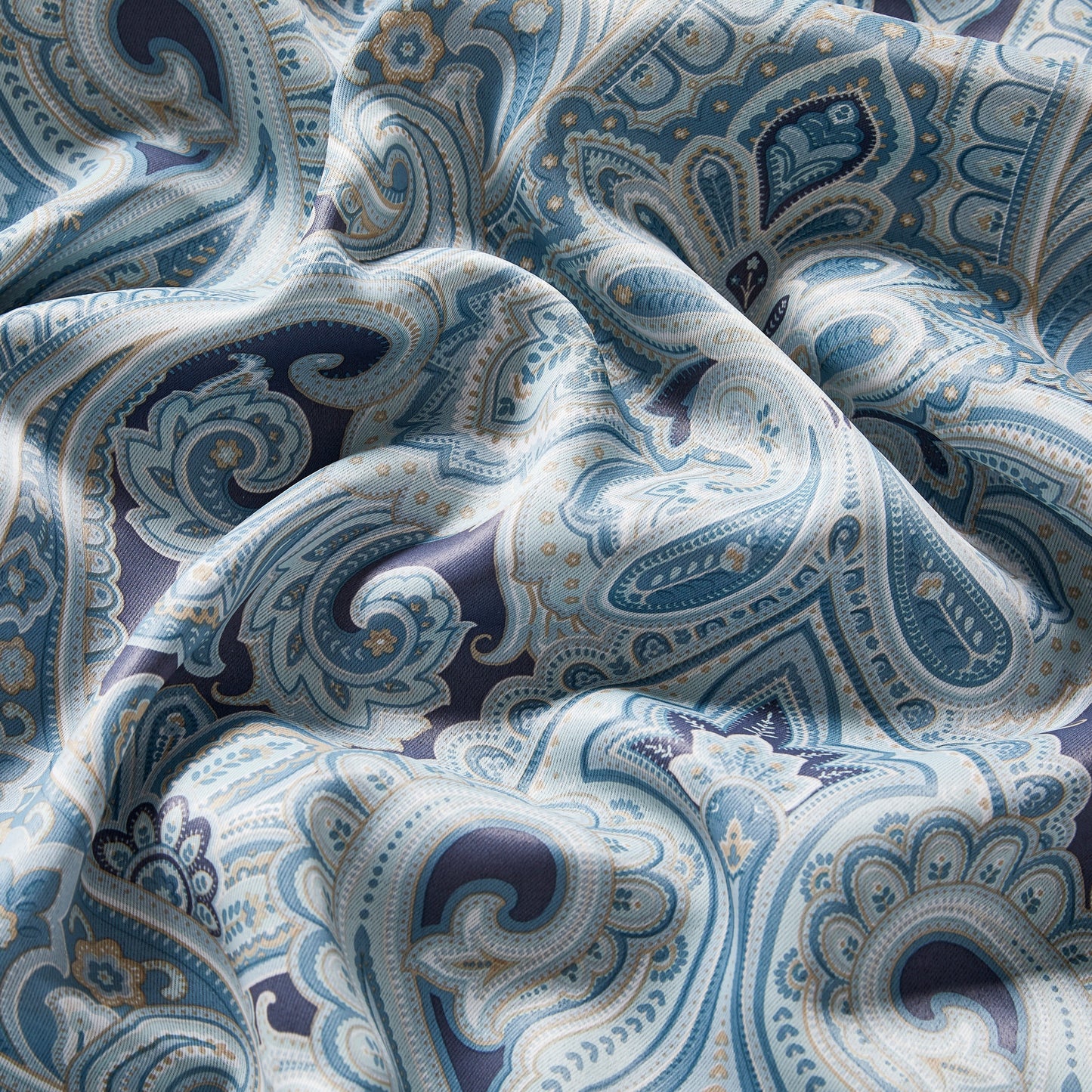 Paris Paisley Floral Room Darkening Grommet Curtain Panels