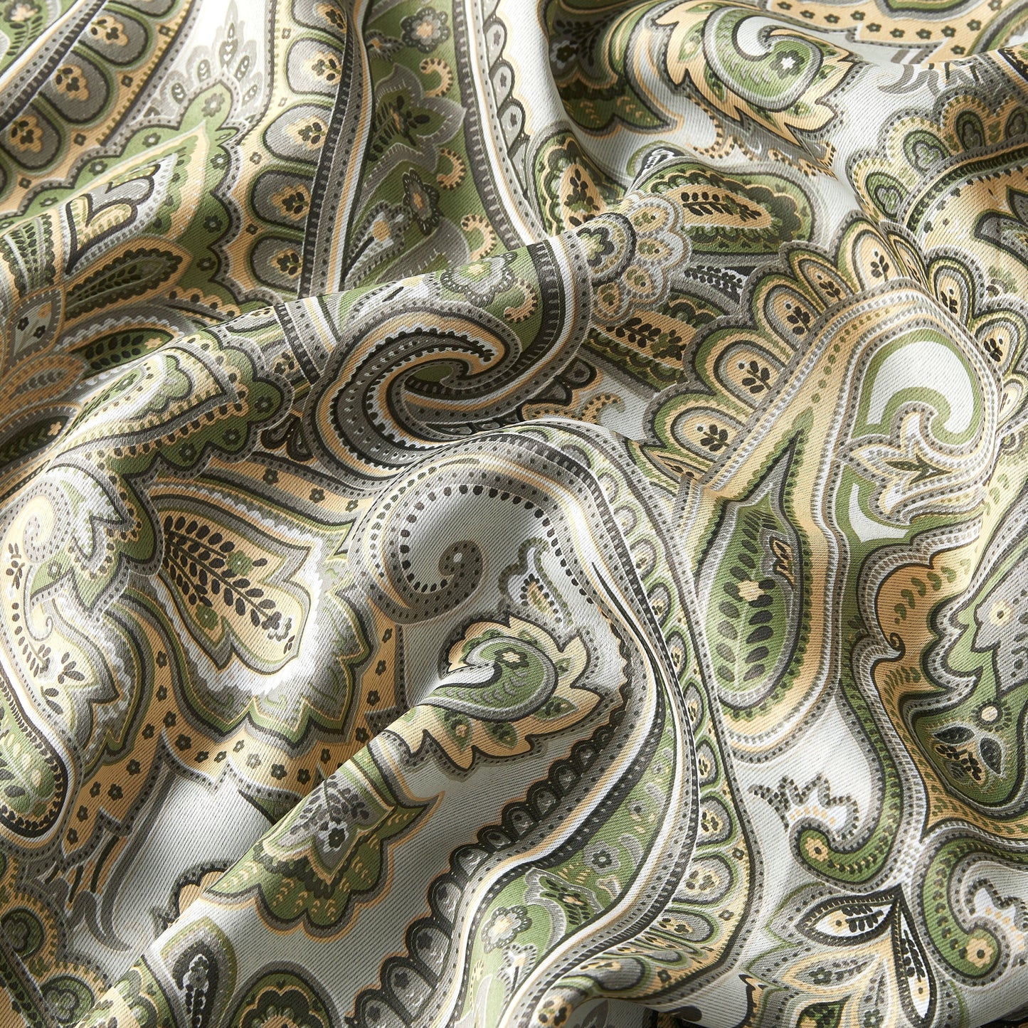 Paris Paisley Floral Room Darkening Grommet Curtain Panels